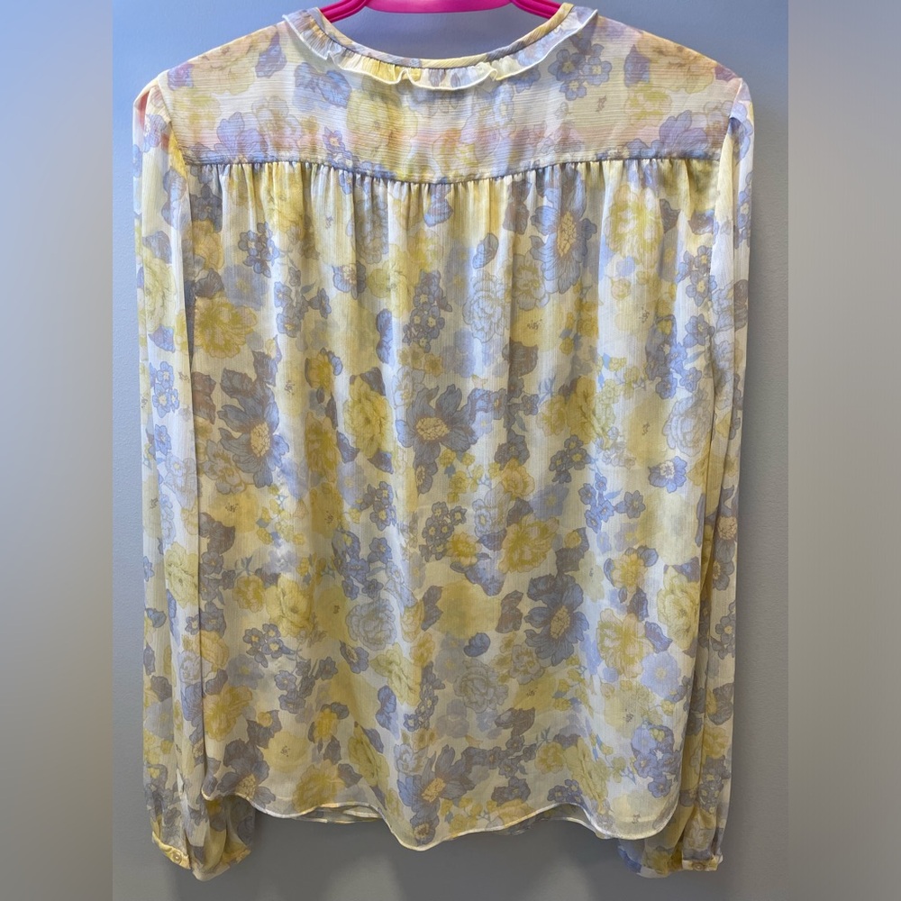 Little Moon by Aritzia Lotus Ruffle Front Blous - Picture 4 of 6